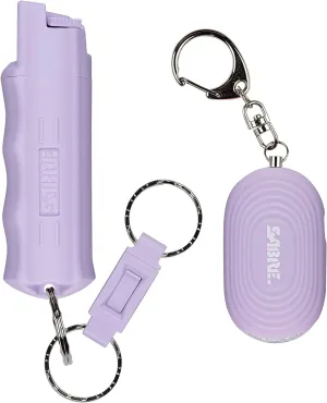 Personal Safety Kit with Pepper Spray and 2-In-1 Personal Alarm with LED Light, 0.54 Fl Oz, 25 Bursts,130Db Alarm, Audible up to 1,250 Feet