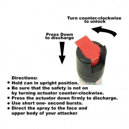 Pink Camouflage Police Strength 18 OC Pepper Spray Key Chain