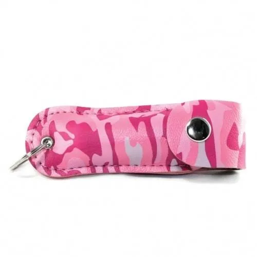 Pink Camouflage Police Strength 18 OC Pepper Spray Key Chain
