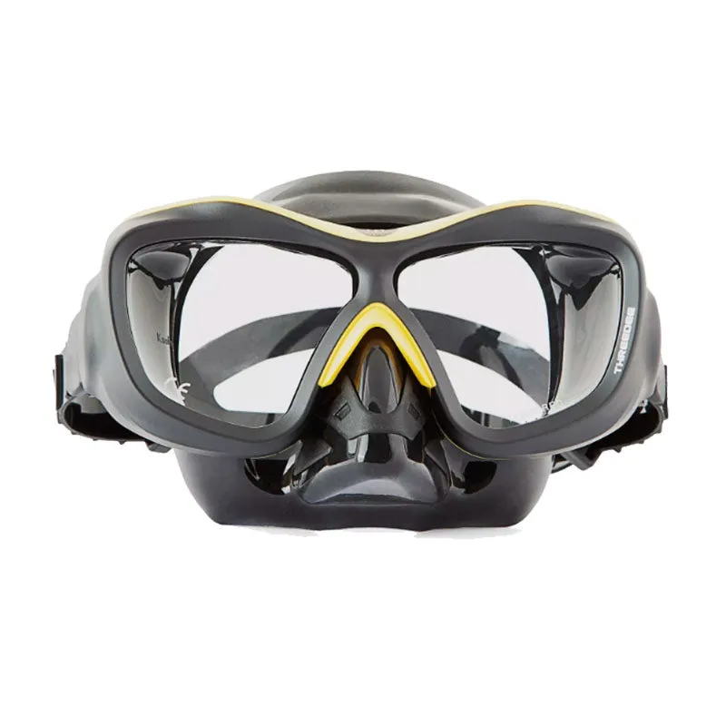 Poseidon 3D Mask ThreeDee Doubleglass Scuba Snorkeling Low Volume Mask