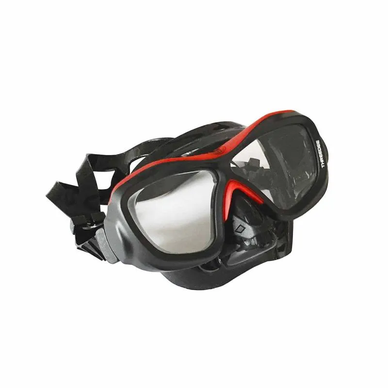 Poseidon 3D Mask ThreeDee Doubleglass Scuba Snorkeling Low Volume Mask