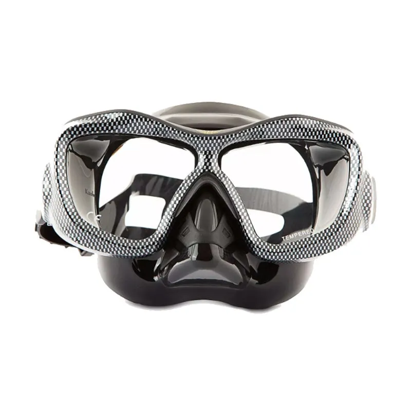 Poseidon 3D Mask ThreeDee Doubleglass Scuba Snorkeling Low Volume Mask