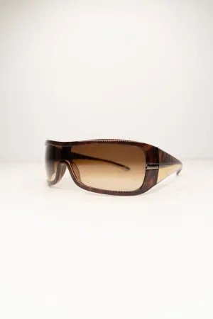 Prada Brown Mask Sunglasses