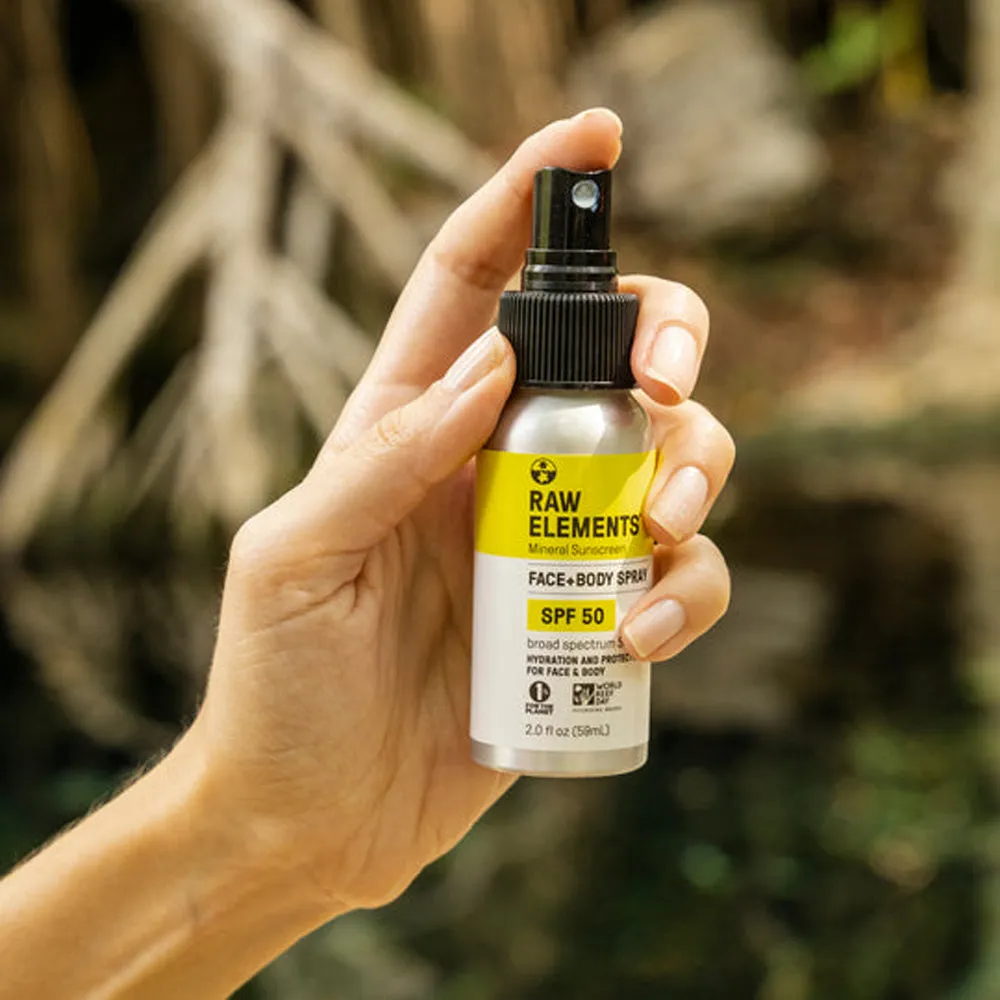 Raw Elements Face   Body SPF 50 Spray 2oz