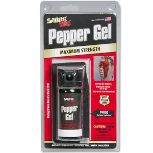 SABRE Red USA 1.8 oz Flip-Top w-Holster - GEL