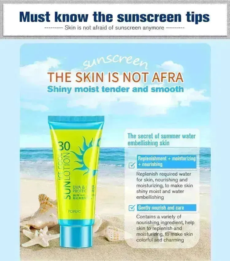 Sunscreen Cream Protetor Facial Cream Sunscreen Clear Moisturizing Lotion