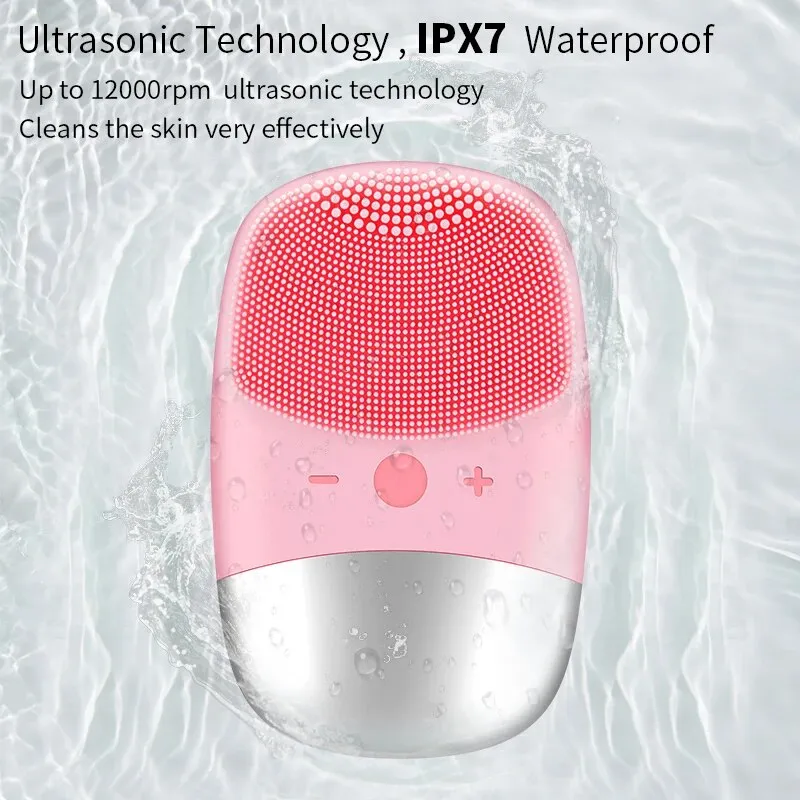 Ultrasonic Silicone Facial Cleansing Brush