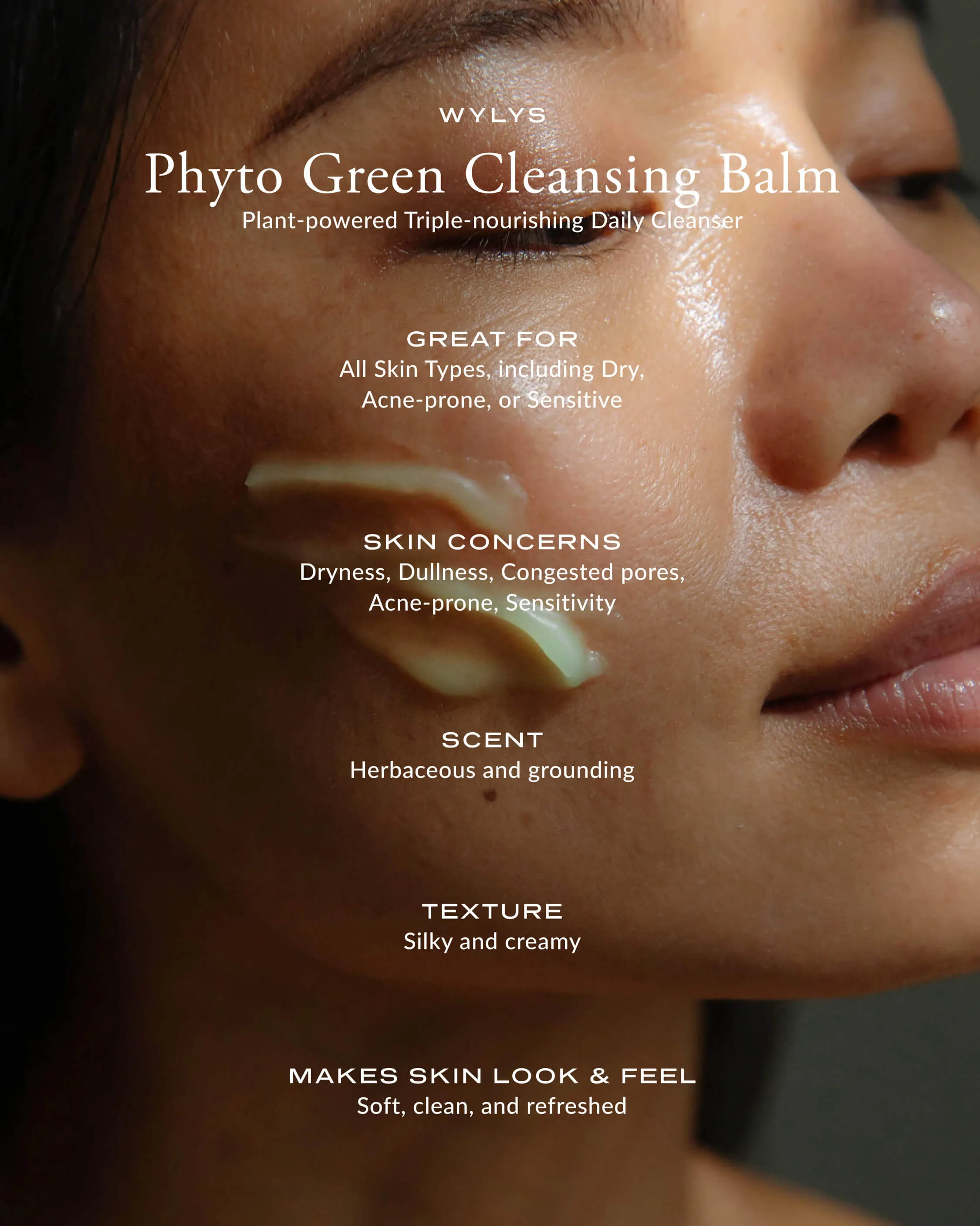 Wylys Phyto Green Cleansing Balm & Rose Quartz Spatula ($96 Value)