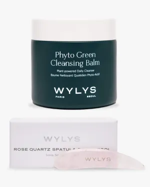 Wylys Phyto Green Cleansing Balm & Rose Quartz Spatula ($96 Value)